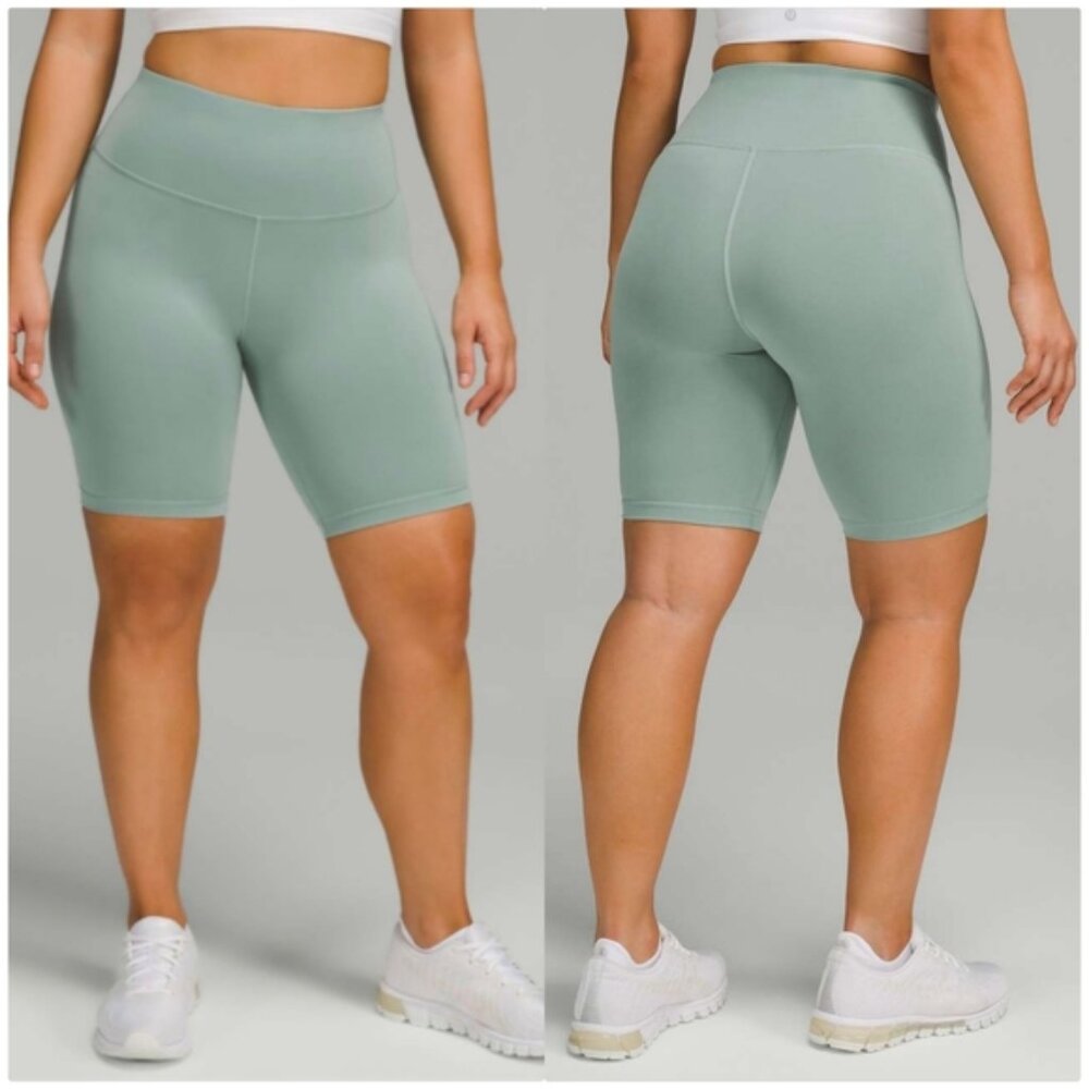 Lululemon Wunder Train Contour Fit High-Rise Short 8" Misty Glade Size 4